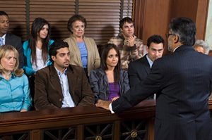 Attorney addressing jury